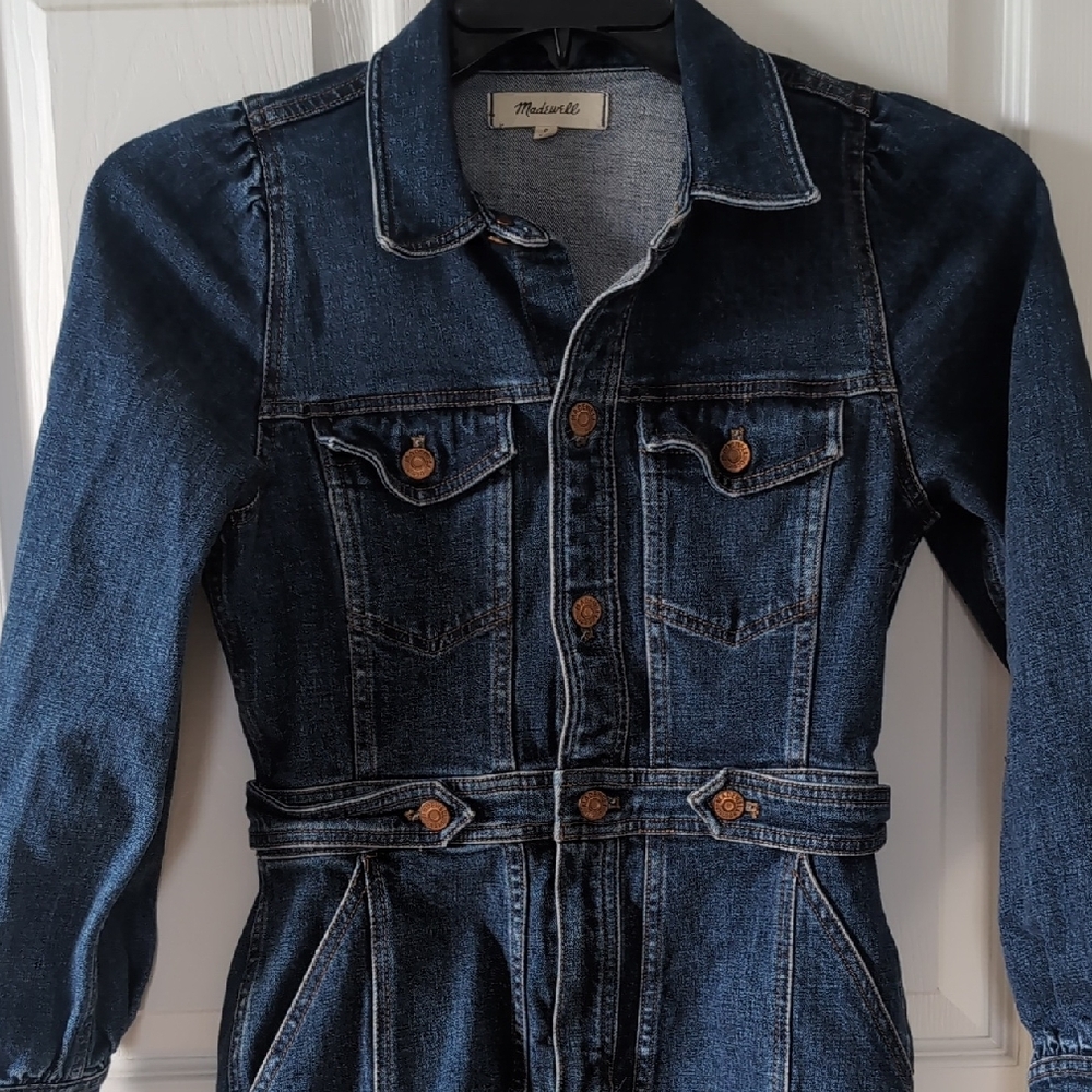 Madewell Blue Denim Dress Classic Style
